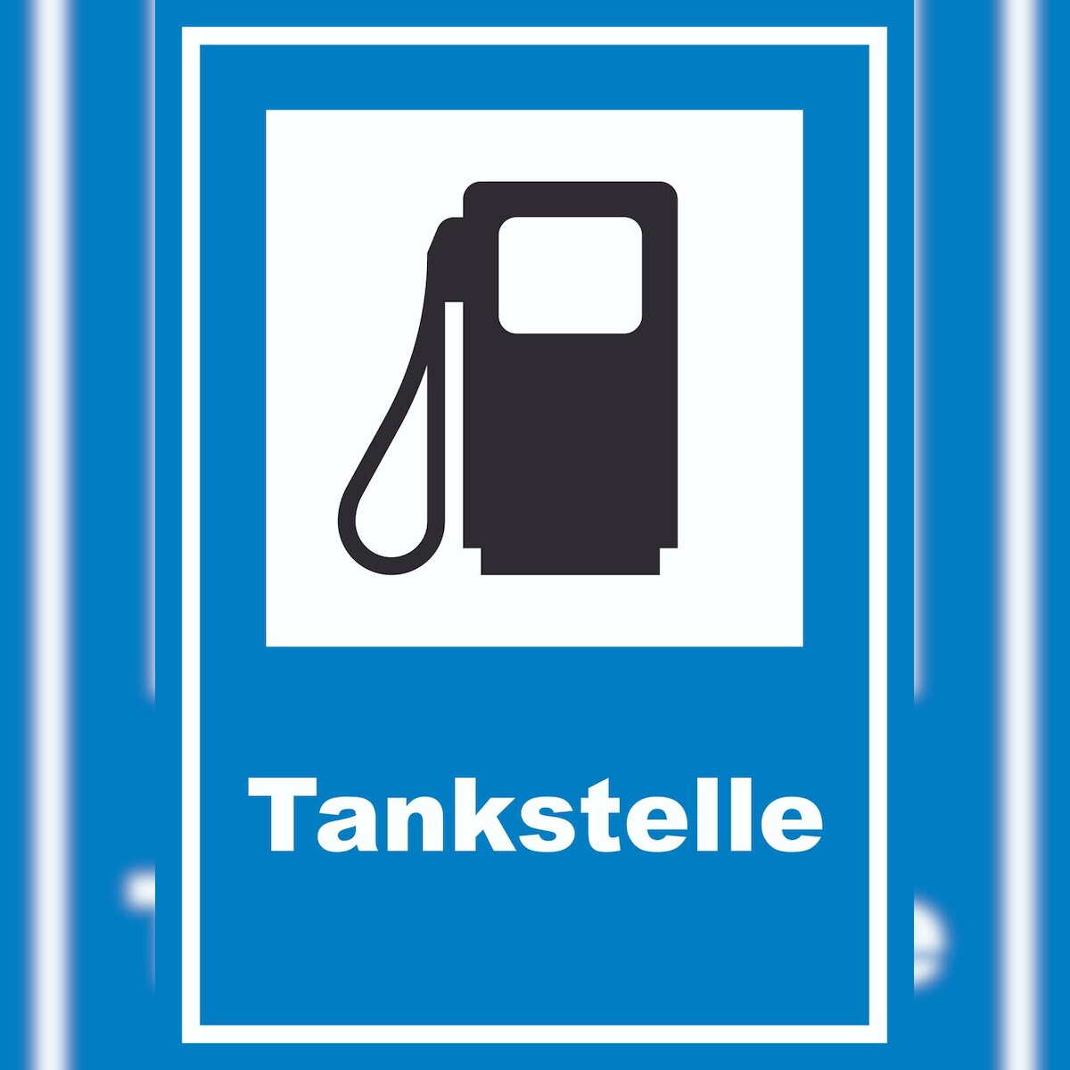 HB-Druck Tankstelle Schild A3 (297x420mm) Image