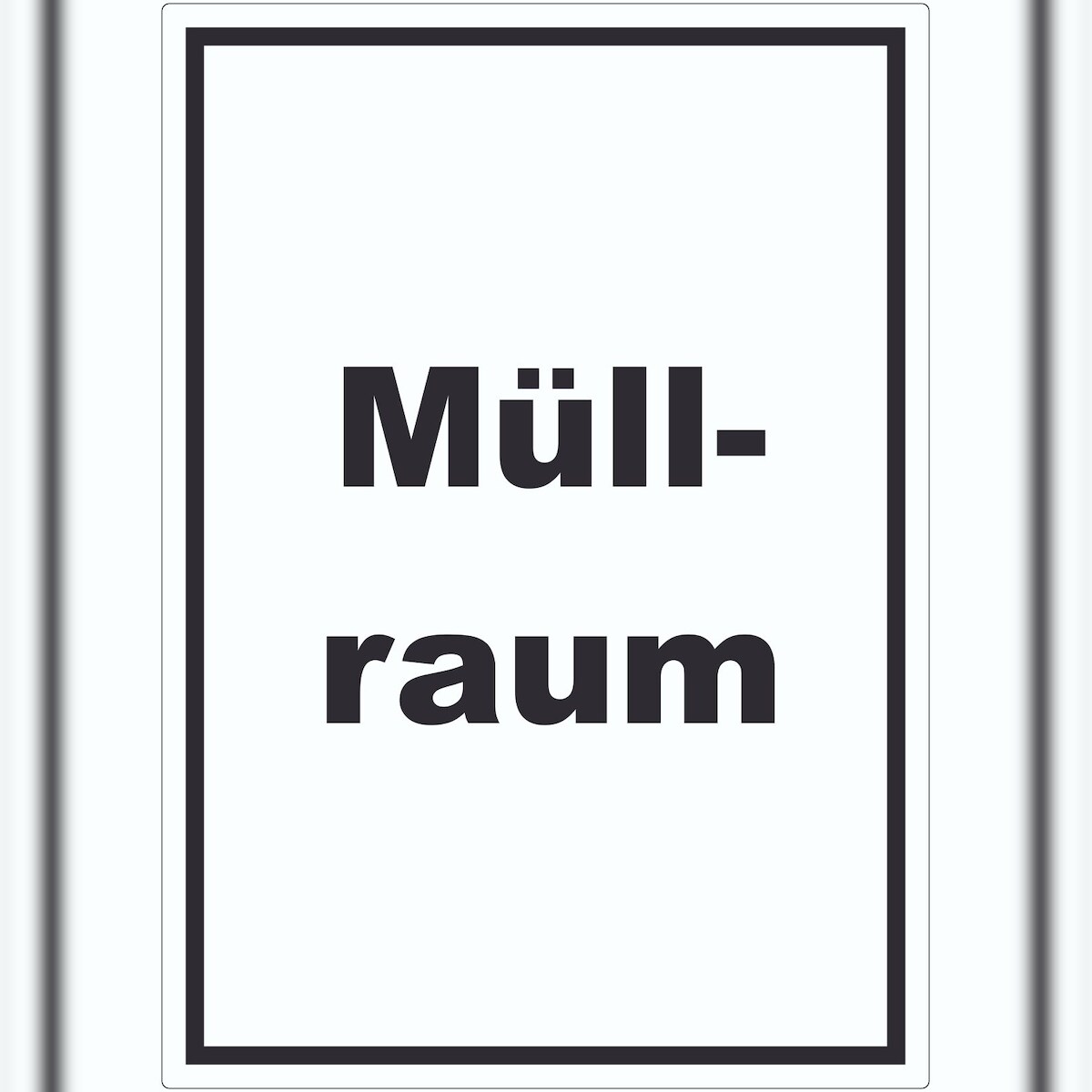 HB-Druck Müllraum Aufkleber mit Text Abfall Mülltrennung hochkant A5 (148x210mm) Image