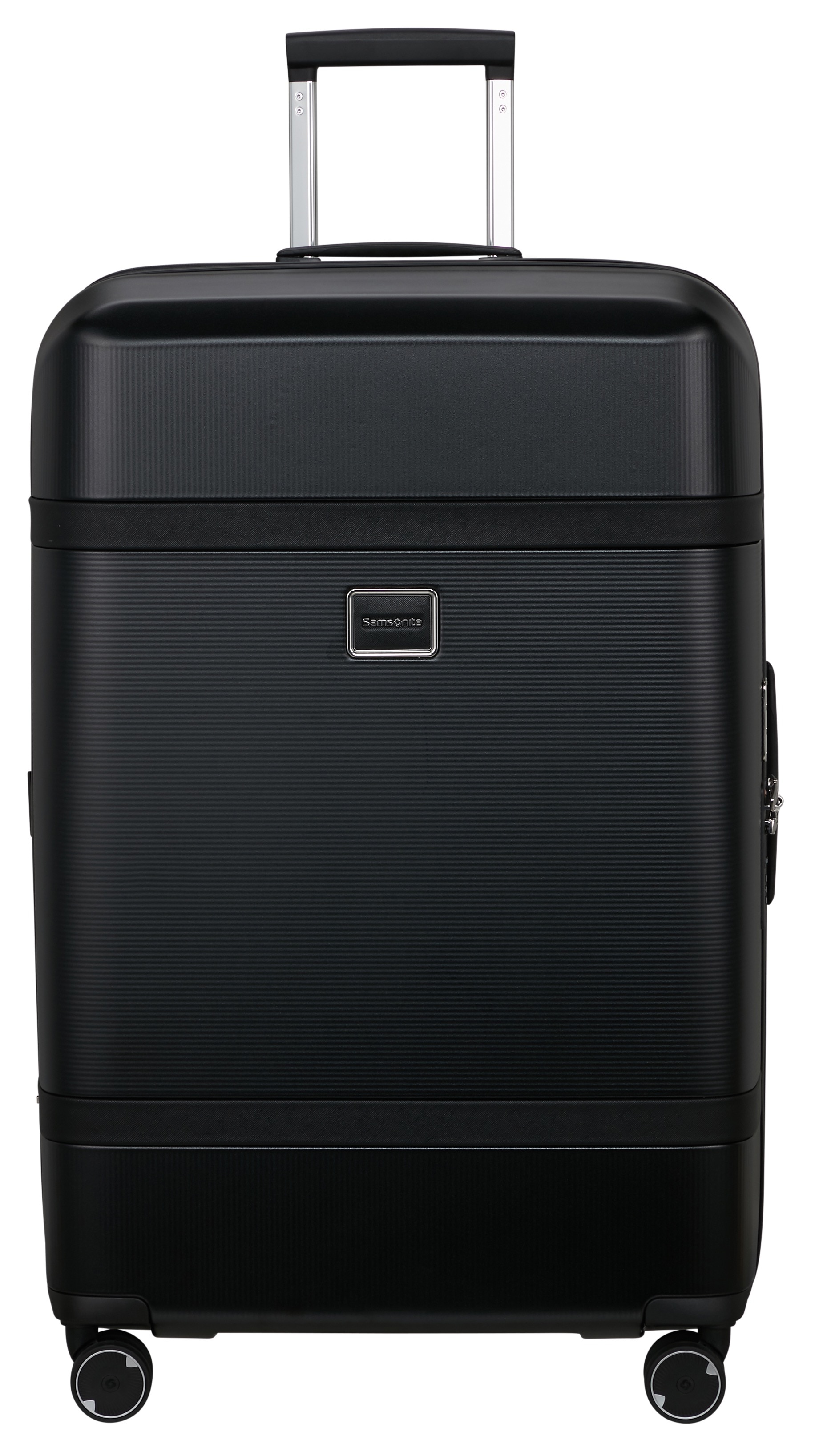 Hartschalen-Trolley SAMSONITE "IMAGE, verschiedene Größen und Farben", Gr. B/H/T: 50 x 75 x 30 101, schwarz, Polycarbonat, Polyurethan, Koffer, Hartschalen-Koffer Nassfach waschbares Futter Volumenerweiterung Image