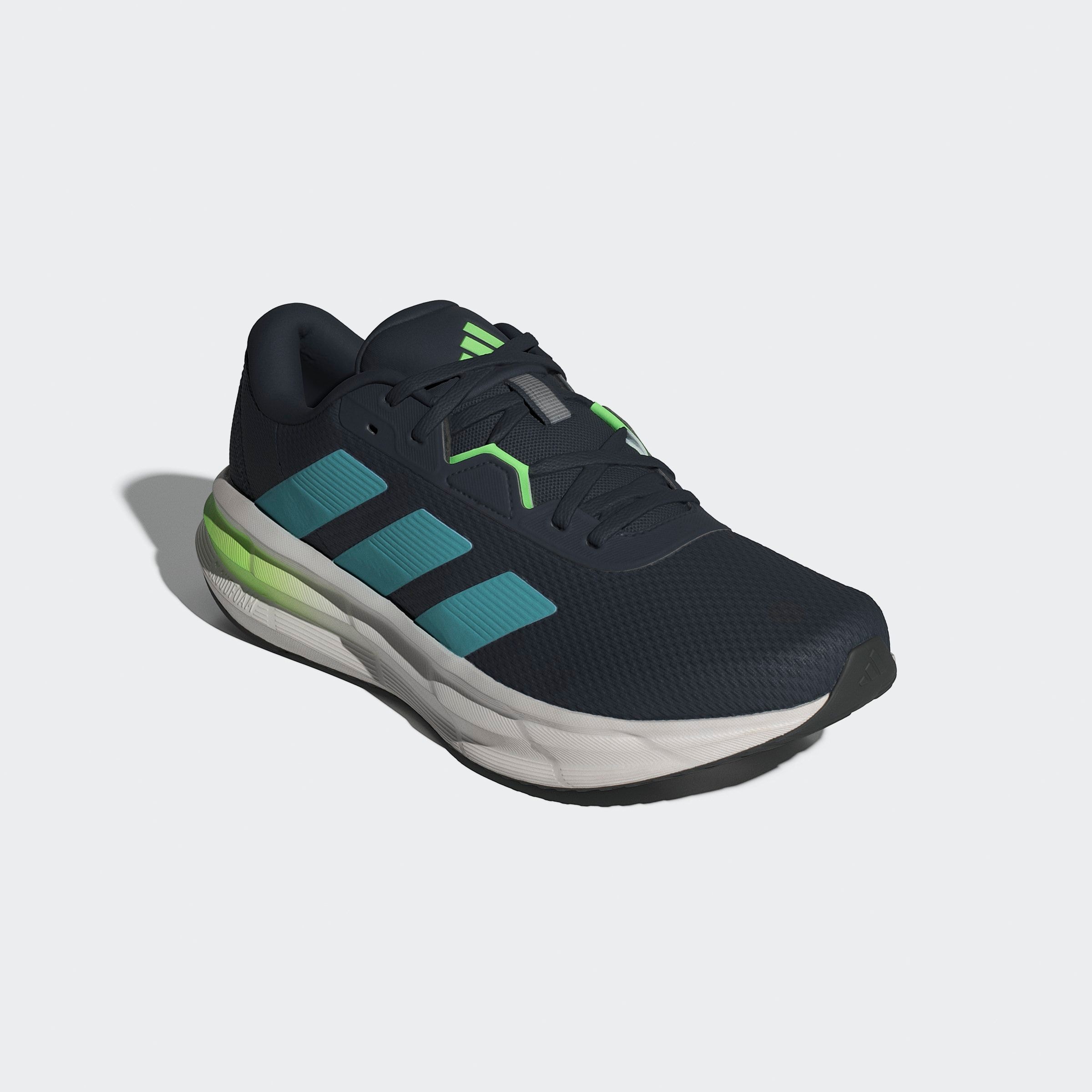 Laufschuh ADIDAS PERFORMANCE "GALAXY 7", Damen, Gr. 43, aurora ink, mint ton, lime burst, Synthetik, Textil, Schuhe Laufschuh