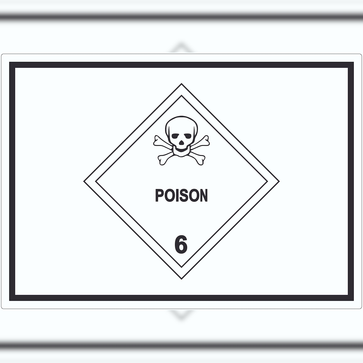 HB-Druck Aufkleber Giftige Stoffe Symbol Poison Totenkopf A6 (105x148mm) Image