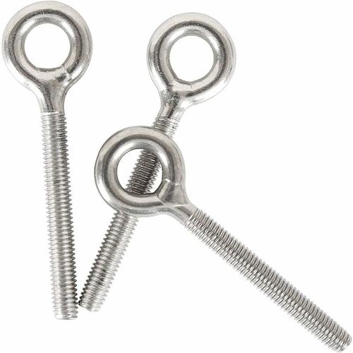 M4 304 Anneau en acier inoxydable longue vis tige filetée boulon à anneau 20PCS