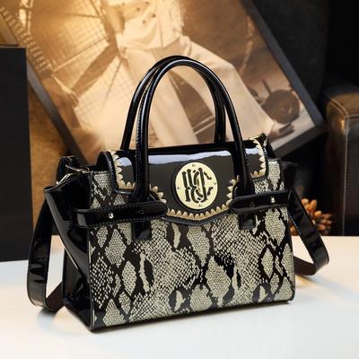 TEMU High-end Embroidered Snake Pattern Handbag For Middle-aged Mothers, Tote Bag, Shoulder Bag, And Crossbody Bag. Image
