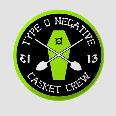 TEMU 1pc Casket Crew Inspired Pin Badge - Gothic Rock Music Fashion Accessory - Plastic, Ideal For Clothing, Hats, Backpacks - Unique Gift For Music Fans Image