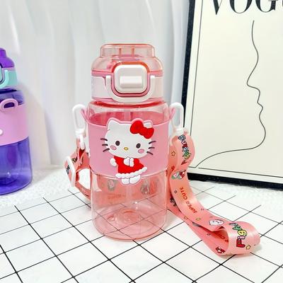 TEMU 1pc Hellokitty27oz Outdoor Sports Water Bottle, Large Capacity Portable, Anti-side Leakage, Flip Cover With Straw, Back-to- Gift, Gift For Her, Birthday Image