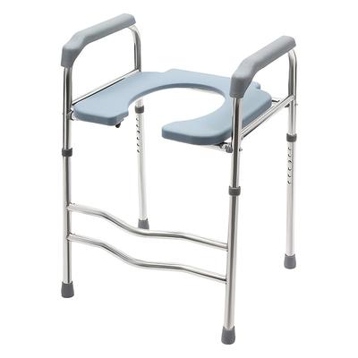TEMU 1pc Adjustable Raised Toilet Seat With Handles, Senior Toilet Seat Riser, Up To 400lbs Capacity, Fits Any Toilet, Ideal For Elderly, Pregnant, Handicap, Fsa/has Eligible Image