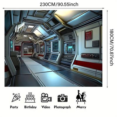 TEMU Polyester Backdrop - Wall Banner For Photo Booth, Room Decoration, Party Supplies - Versatile Indoor/outdoor Use For Birthday, Anniversary, And Themed Events Image