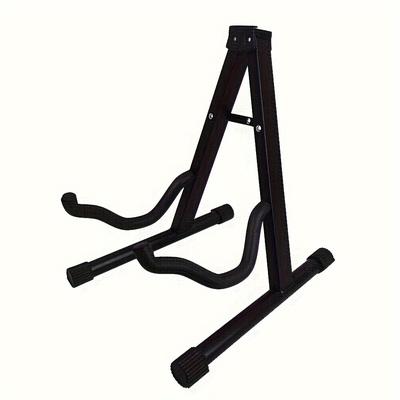 TEMU A Guitar Standelectric And Wooden Guitar Stand Bass A Folding Guitar Stand Image
