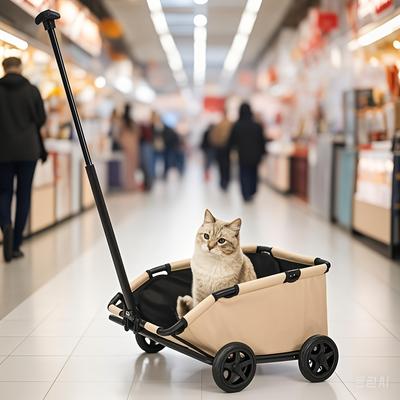 TEMU Cat Stroller, Dog Stroller, Small And Medium Pet Stroller, Pet Outing Stroller Image