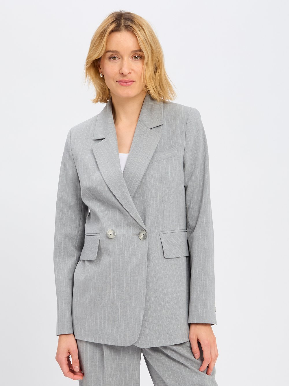 Marie Lund Baukasten-Blazer Damen hellgrau, 42 Image