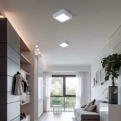 V-tac - led Deckenleuchte Wohnzimmerleuchte Flurlampe Aufbau-Panel quadratisch Küchenleuchte, Image