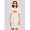 Shirtkleid F4NT4STIC "The Beastie Boys", Damen, Gr. 3XL, weiß (sandweiß), Obermaterial: 100% Baumwolle, casual, regular fit, Rundhals, Kurzarm ohne Bündchen, Kleider, Premium Qualität