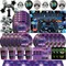 NEUE Geburtstag Dekoration Party Set Pappteller Tasse Serviette Geschirr Hintergrund Geschenk Tasche Luftballons Junge Spiel Thema Party Supplies Kit