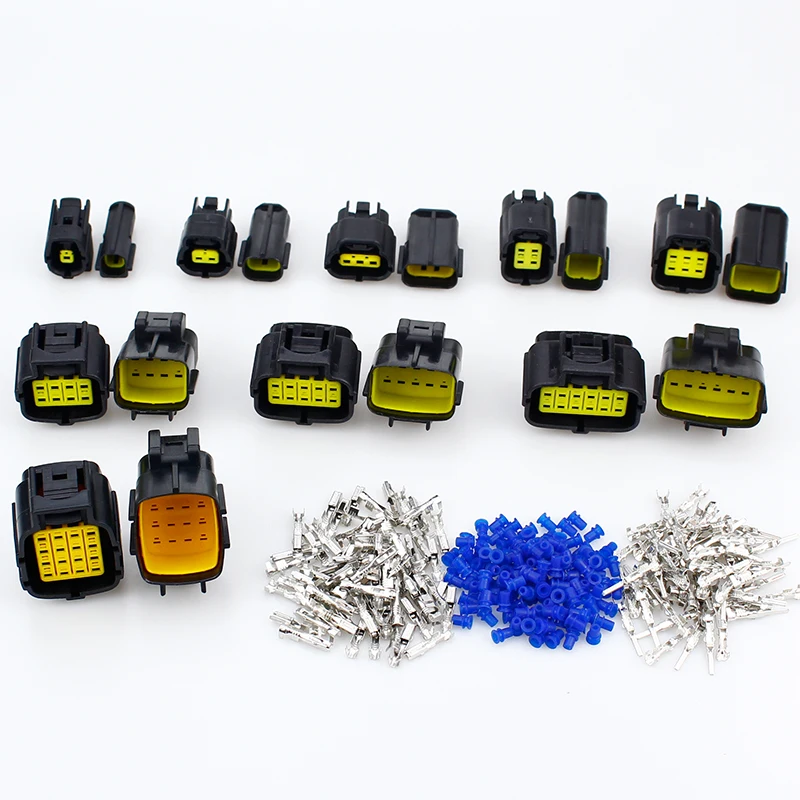 1 Sätze wasserdichte Kabelverbinder für Autos, 1/2/3/4/6/8/10/12/16-polige Kabelverbinder, Stecker für Kfz-Dichtungsgeräte Image