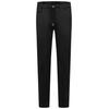 Chinohose BUGATTI, Herren, Gr. 35, Länge 30, 290, schwarz, 77% Polyester, 17% Viskose, 6% Elasthan, unifarben, casual, slim fit, Hosen, mit Kordelzug