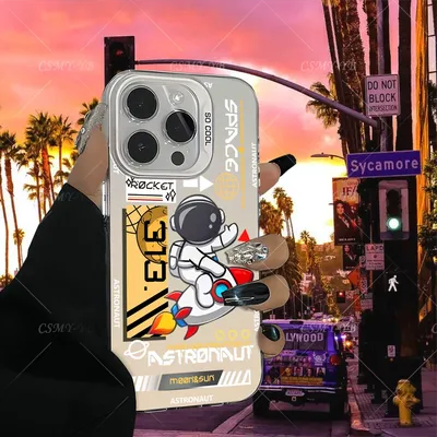 Trendige Astronauten-tough-Handyhüllen für iPhone 16 15 14 13 12 11 X XR XS 7 8 Plus Pro Max iPhone 13 Mini ProMax Handyhüllen