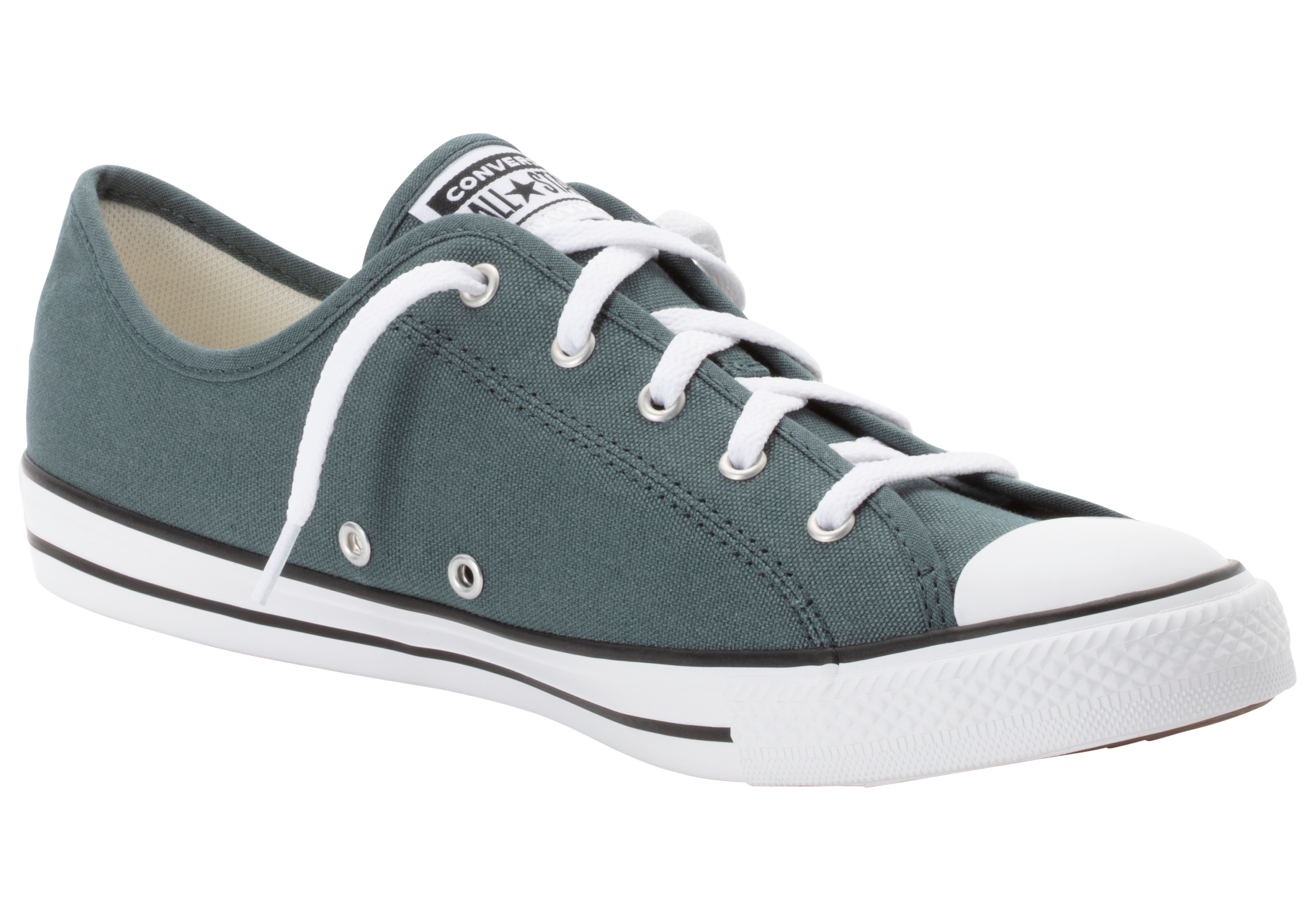 Sneaker CONVERSE "CHUCK TAYLOR ALL STAR DAINTY", Damen, Gr. 40, schwarz (true nature, egret, schwarz), Textil, Schuhe Sneaker