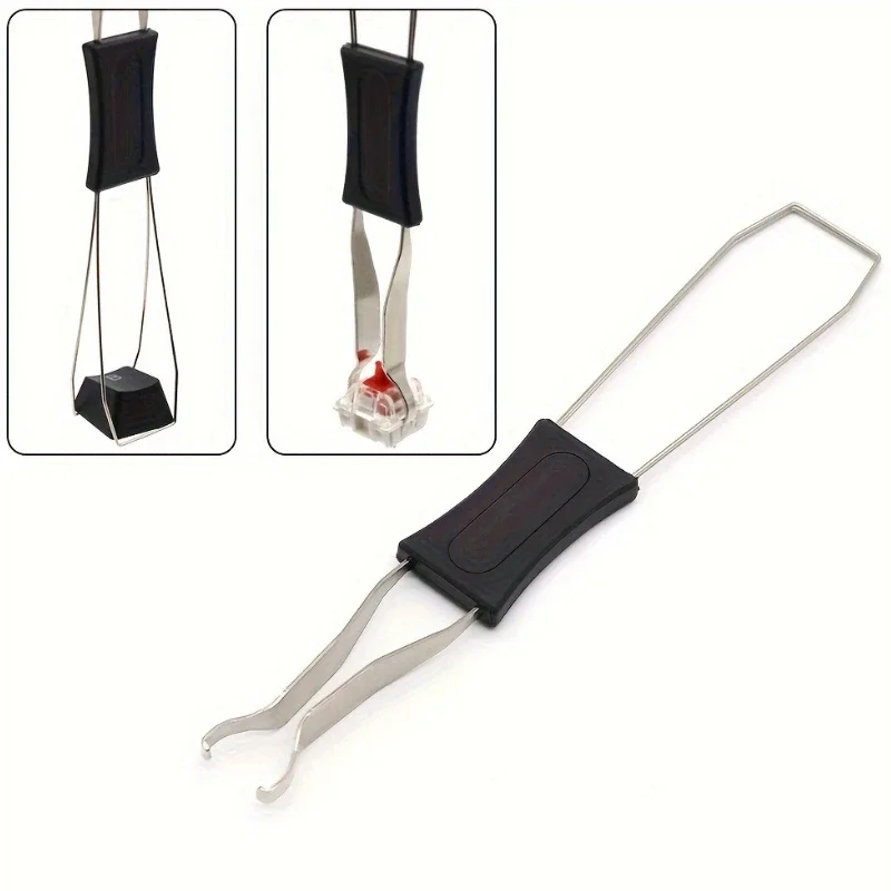2-in-1-Tastenkappen-Schalterabzieher, Mehrzweck-Tastaturabzieher zum Entfernen mechanischer Tastaturen, Tastenkappen Image