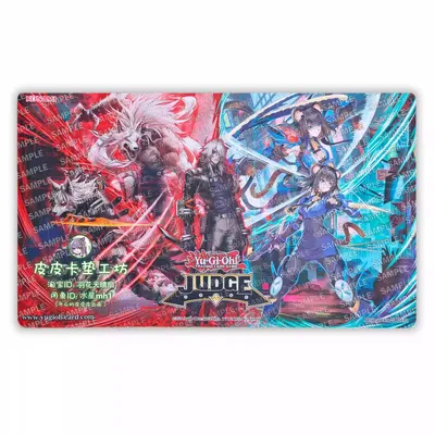 600X350X2Mm Diy Yu-Gi-Oh! K9 17 Izuna Kartenspiel Tischset Ygo Einzelspieler Karte Kampfmatte Anime Image