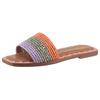 Pantolette TAMARIS, Damen, Gr. 36, orange, oliv, flieder, Bast, modisch, Schuhe, Blockabsatz, Sommerschuh, Strandschuh, zweifarbige Bast-Umrandung