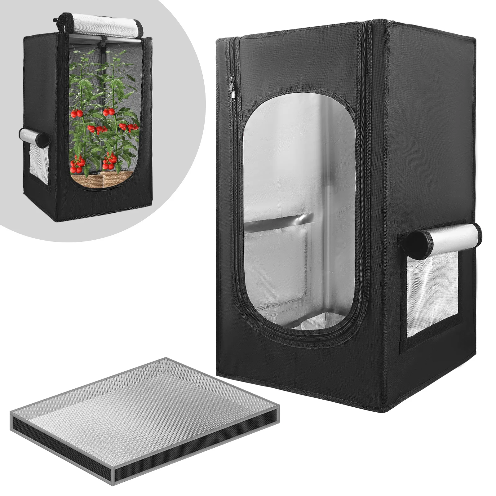 Wachsendes Zelt, Pflanzenwachstumsbox, Zelte, Growbox-Raum, dunkel, für Hydrokultur, wachsen hell, grüne Zimmerpflanze, Innengartenarbeit Image