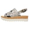 Sandalette DOGO "Gigi Sandale Toy Houses Damen Sandalen", Damen, Gr. 40, Normalschaft, beige (natur), Lederimitat, Schuhe, Vegan