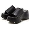 Pantolette FRENCH CONNECTION, Damen, Gr. 38, schwarz, Obermaterial: 100% Rindsleder. Futter: 100% Rindsleder. Decksohle: 100% Synthetik. Laufsohle: 100% Synthetik, unifarben, modisch, Schuhe, Mule, Sandale, offener Schuh aus Leder mit modischer...
