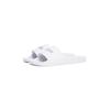 Pantolette TOMMY HILFIGER "HILFIGER PRINT TUMBLE POOL SLIDE", Herren, Gr. 45, weiß, Lederimitat, sportlich, Schuhe, Hausschuh, Sommerschuh, Strandschuh mit Logoschriftzug