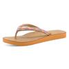 Zehentrenner TAMARIS, Damen, Gr. 39, orange kombiniert, Lederimitat, casual, Schuhe, Sommerschuh, Schlappen, Strandschuh in Flechtoptik