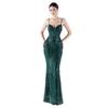 Jerseykleid MODA MINX "Gabrielle", Damen, Gr. S, EURO-Größen, grün (dunkelgrün), 100% Polyester, unifarben, ohne Ausschnitt, Kleider, mit tollem Dekolleté