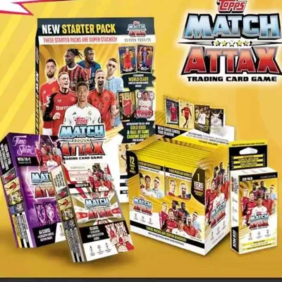 Topps2024-25 Match Attax Ma Europa League Ucc Hängebox Football Star Card Team Box Blind Collection Cards Image