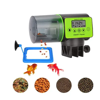 Automatic fish tank feeder intelligent timing automatic feeder aquarium goldfish feeder large capacity fish aquarium feeder
