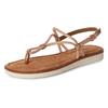 Riemchensandale TAMARIS, Damen, Gr. 39, rosa (rosa, glitzer), Ziegenveloursleder, Textil, modisch, Schuhe, Plateau, Sandalette, Sommerschuh mit glänzenden Strasssteinchen