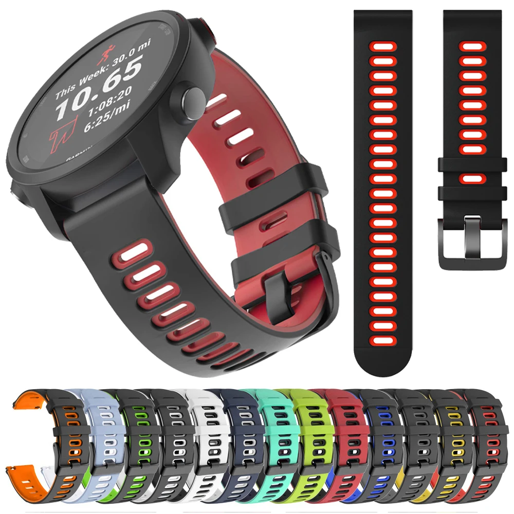 Original-Uhrenarmband für Garmin Forerunner 265 255 165 245 Musikband Venu 3 2 SQ Vivoactive 6 5 4 Silikonarmband-Zubehör Image