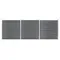 Garden Fence WPC WPC x 186 cm gray garden fence panel decorative anti-rust animal barrier Patio