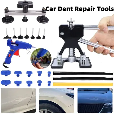 Car Dent Puller Paintless Suction Cup Lifter Kit - Auto Body Dent Removal Tool for Hail Damage & Workshops