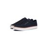 Sneaker TOMMY HILFIGER "TH HI VULC CORE LOW II MESH", Herren, Gr. 43, blau (dunkelblau), Textil, sportlich, Schuhe, Basic, Schnürschuh, Halbschuh, Freizeitschuh mit Logoschriftzug