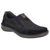 Slipper JOSEF SEIBEL "New Anvers 01", Herren, Gr. 42, braun (schwarz, braun), Leder, kontrastfarbene Details, casual, Schuhe, Slip-on Sneaker, Bequemschuh, Komfortschuh in Schuhweite K
