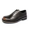 Neue Leder Herren Kleid Schuhe Mode Karree Männer Oxford Schuhe Bequeme Casual Business Schuhe Schnüren Herren Schuhe Größe 46