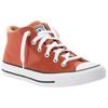 Sneaker CONVERSE "CHUCK TAYLOR ALL STAR MALDEN STREET CANVAS & SUEDE", Gr. 39, rot terracotta, weiß, schwarz, Textil, Leder, sportlich, Schuhe
