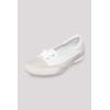 Ballerina SOCCX, Damen, Gr. 38, weiß, Textil, Synthetik, Leder, bedruckt, casual, Schuhe, mit gepolsterter Textildecksohle