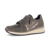 Keilsneaker GABOR "CAPRI", Damen, Gr. 39, bronzefarben, taupe, Veloursleder, Lederimitat, metallic, casual, Schuhe, Freizeitschuh, Halbschuh, Schnürschuh in Extraweite K