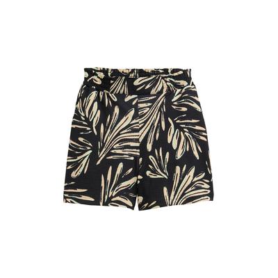 TOM TAILOR DENIM Damen Relaxed Jacquard Shorts, schwarz, Gemustert, Gr. M Image