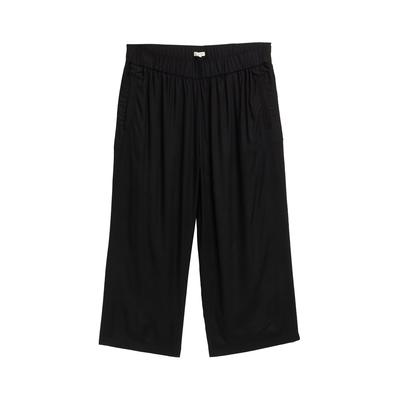 TOM TAILOR Damen Plus Size - Culotte Hose, schwarz, Uni, Gr. 44/28 Image