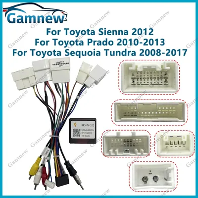 Car 16Pin Wiring Harness Android Power Cable Canbus Box Decoder For Lexus RX RX300 Toyota Sienna