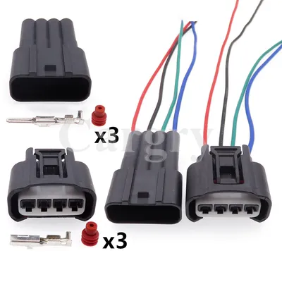 1 Set 4P Automobile Ignition Coil Electric Socket 7283-7449-30 AC Assembly Car Plastic Housing Waterproof Connector For Toyota