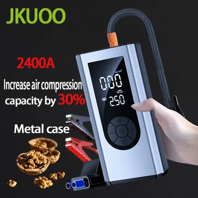 Car Jump Starter Air Pump Maximum inflation 10.5 bar Air Compressor PowerBank Booster Automotive