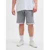 Shorts "JJIRICK JJICON I.K. SHOR", Herren, Gr. 42, N-Gr, grau (grau denim), Denim/Jeans, Obermaterial: 80% Baumwolle, 18% Polyester, 2% Elasthan, JACK & JONES PLUSSIZE, unifarben, casual, regular fit knielang, Hosen