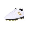 Fußballschuh LOTTO "Stadio 700 AGM JR", Kinder, Gr. 34, weiß, Polyurethane, sportlich, Schuhe, mit innovativer Technologie für Kunstrasen