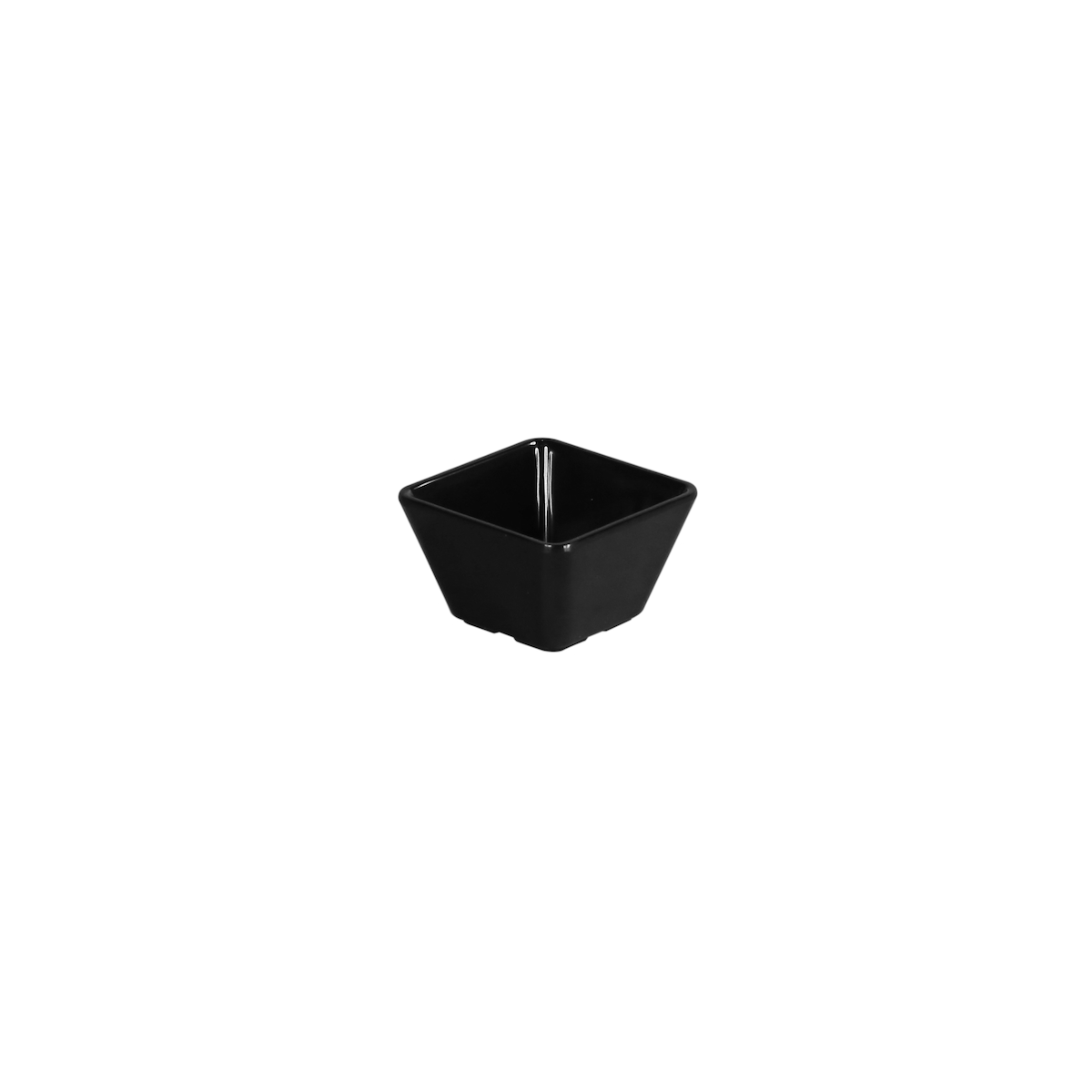 METRO PROFESSIONAL Schüssel, Melamin, 7 x 7 cm, quadratisch, schwarz, 6 Stück Image
